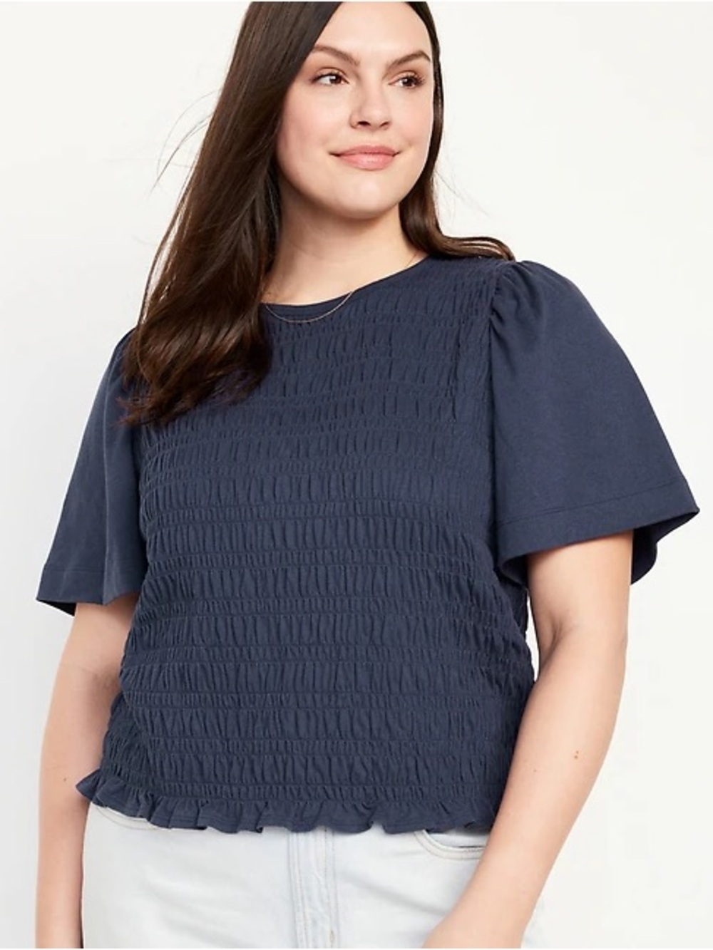 Old Navy Short-Sleeve Smocked Top